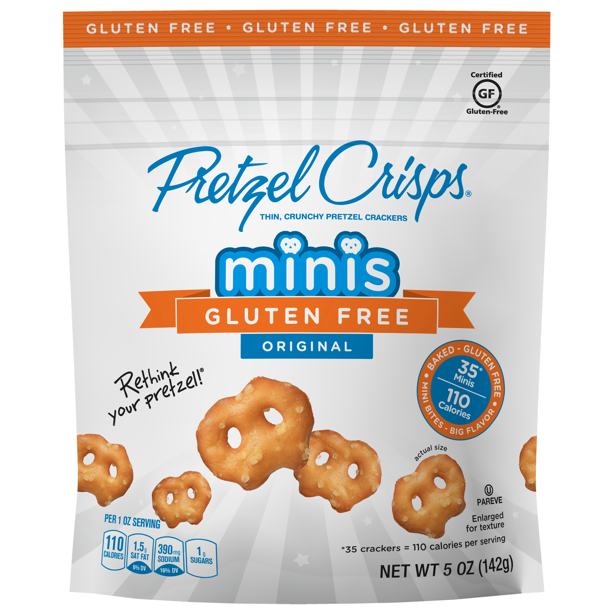 Gluten free original pretzel crisps pretzel crisps
