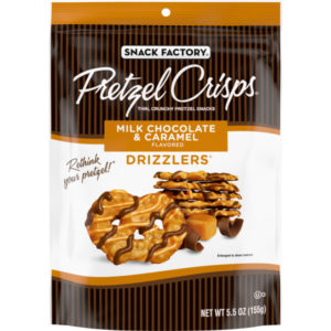 Milk Chocolate & Caramel Drizzlers® | Snack Factory®