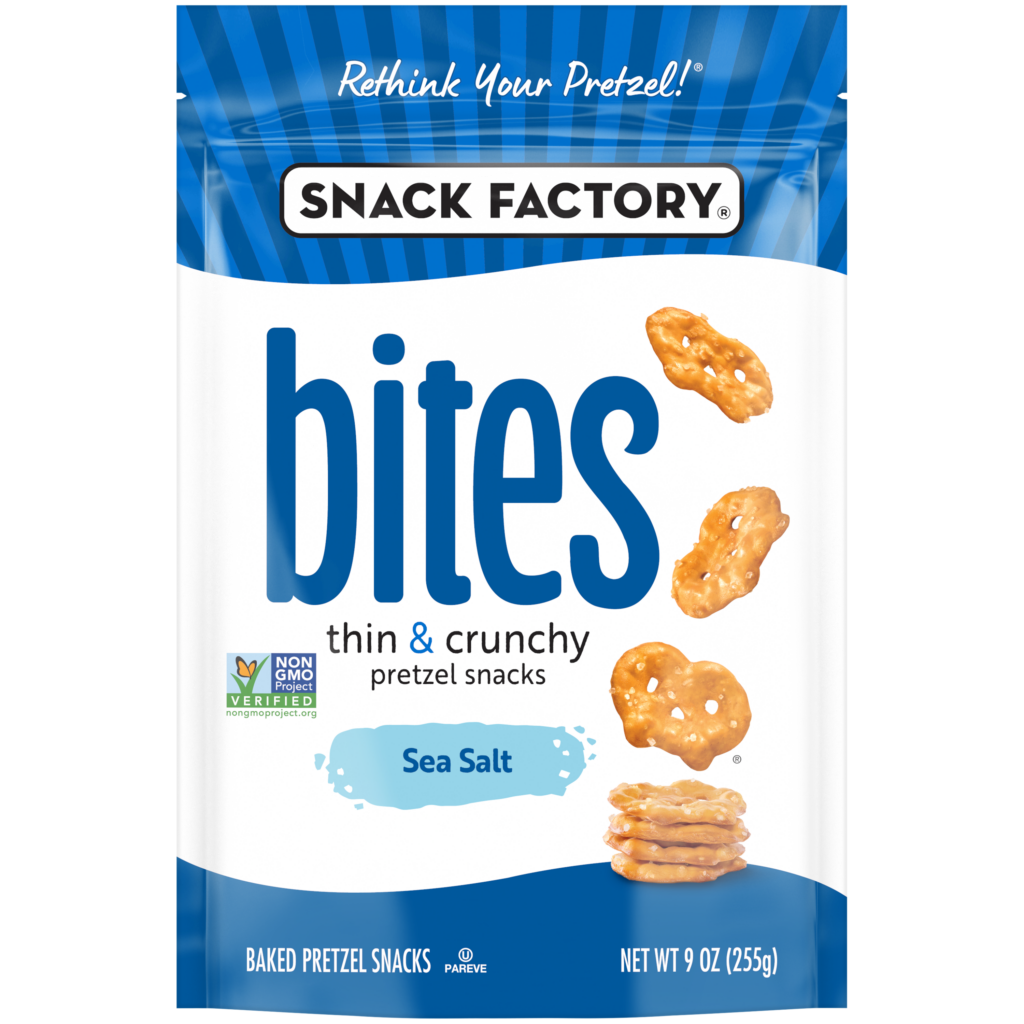 Sea salt bites pretzel crisps