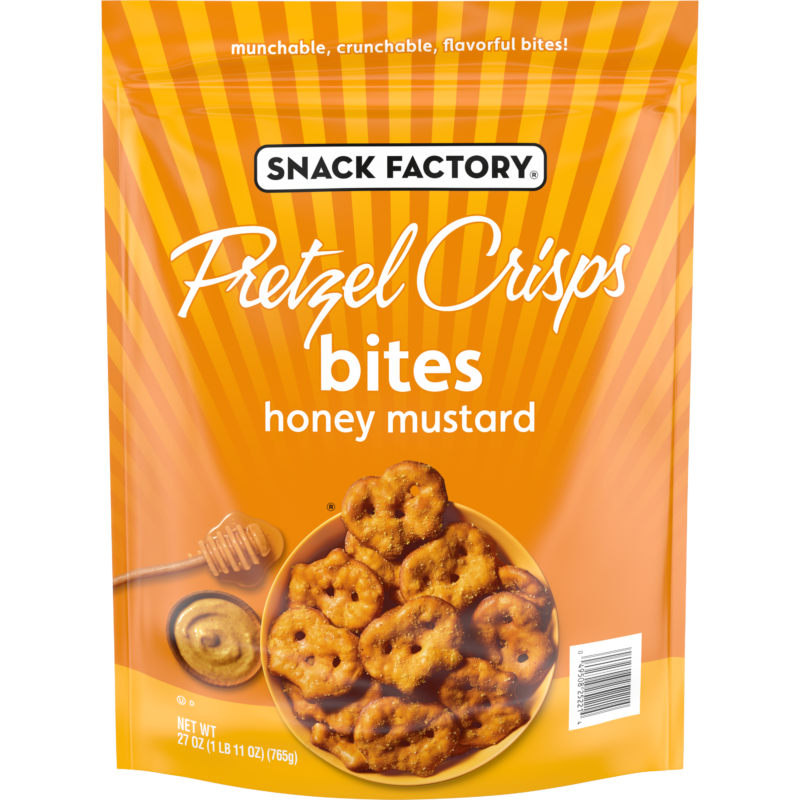 Honey mustard pretzel crisps bites pretzel crisps