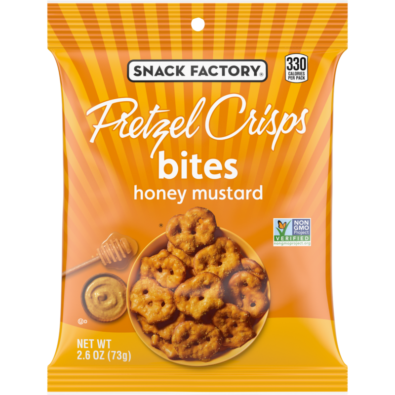 Honey mustard pretzel crisps bites pretzel crisps